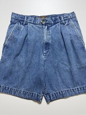 dockers levi’s pleated front denim trouser shorts mens w31
